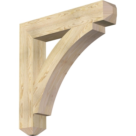 Ekena Millwork Thorton Craftsman Rough Sawn Bracket, Douglas Fir, 6"W x 36"D x 36"H BKT06X36X36THR04RDF